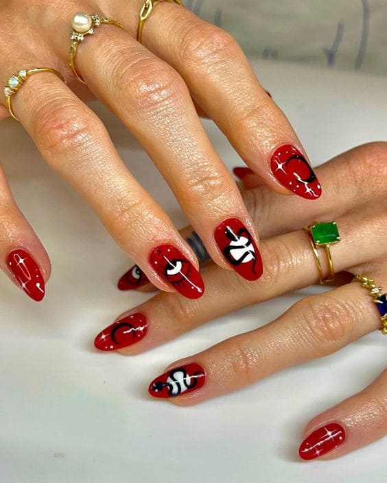  Fun Red Nail Art