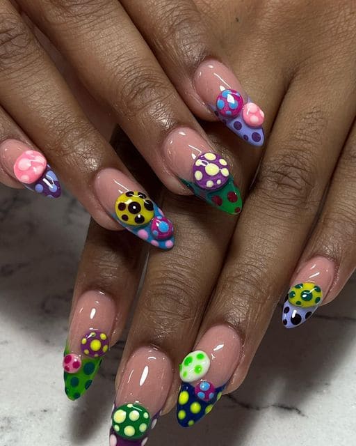 Funky Abstract Nail Art