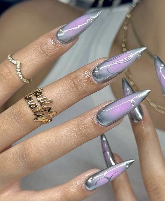  Futuristic Long Nails