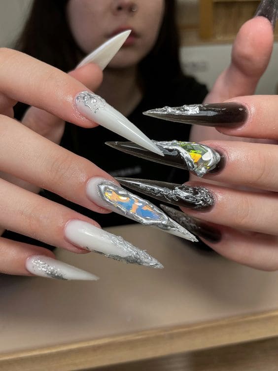  Futuristic Long Nails