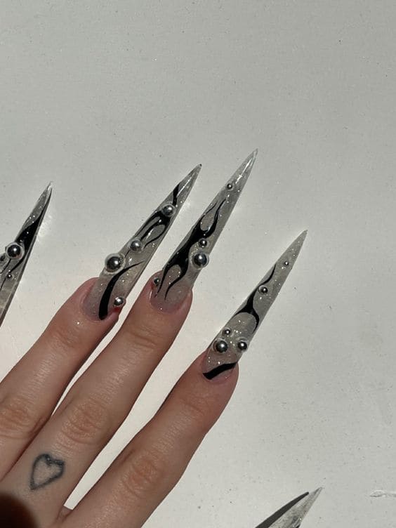  Futuristic Long Nails