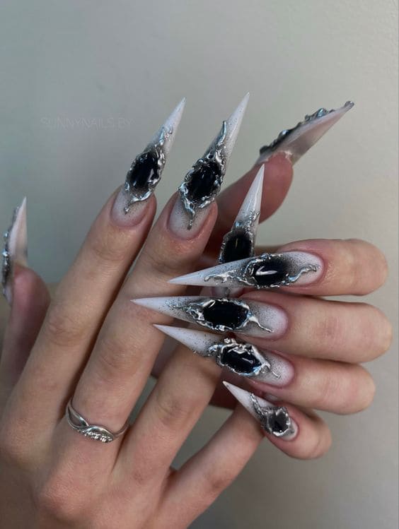  Futuristic Long Nails