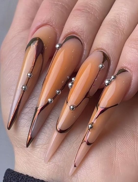  Futuristic Long Nails