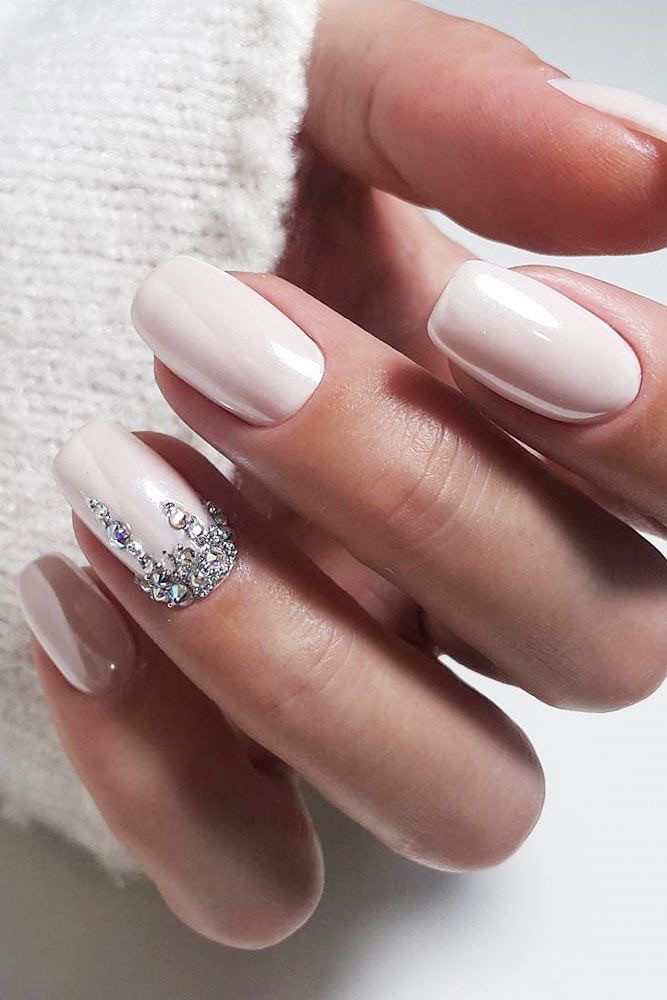 Gemstone Wedding Nail Ideas
