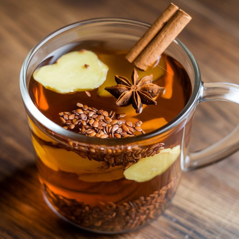 Ginger Flaxseed Tea for Radiant Skin and Hair