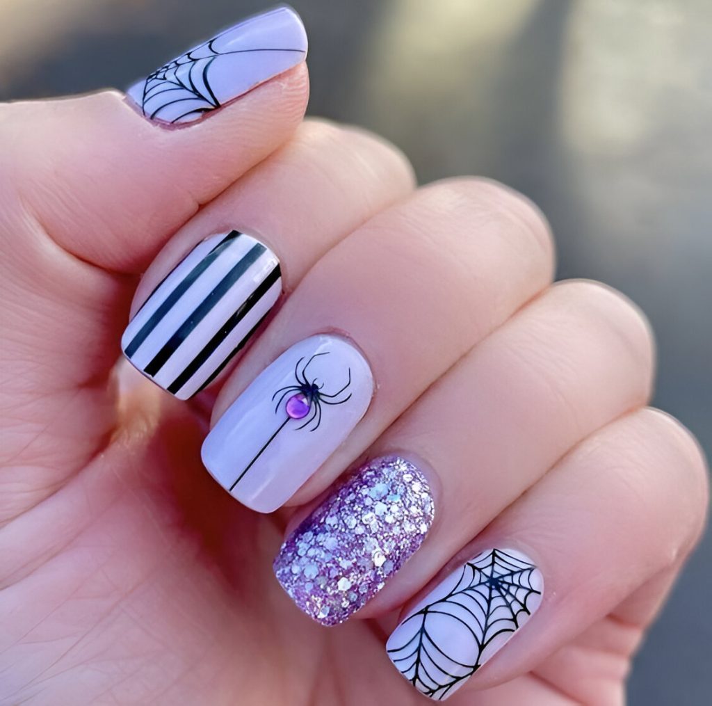 Glam And Spooky Purple