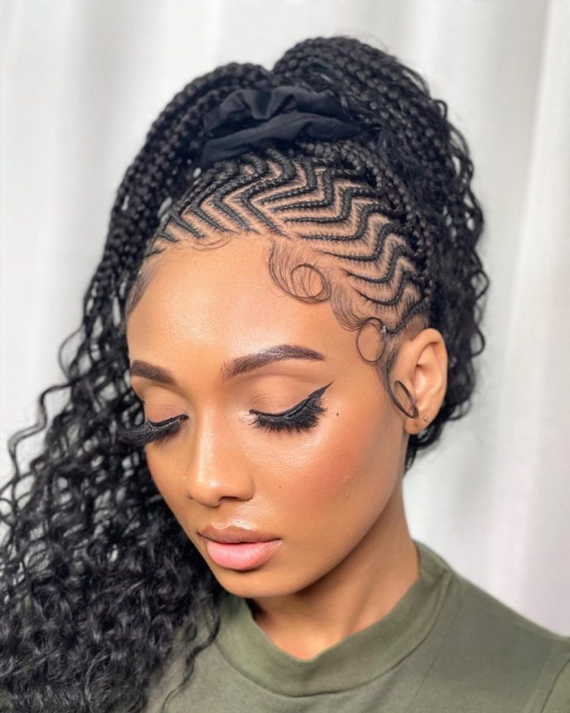 Glamorous Braided Ponytail