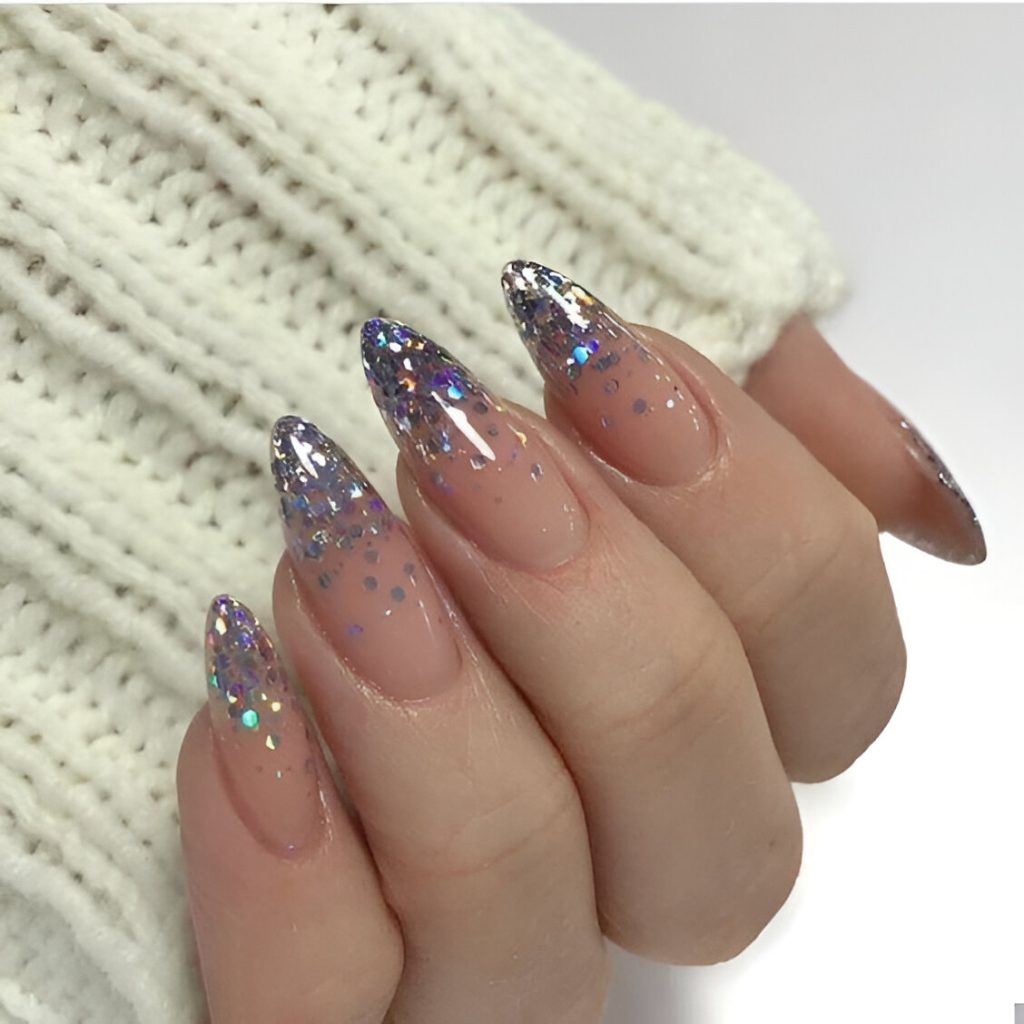Glittered Festive Manicure Ideas