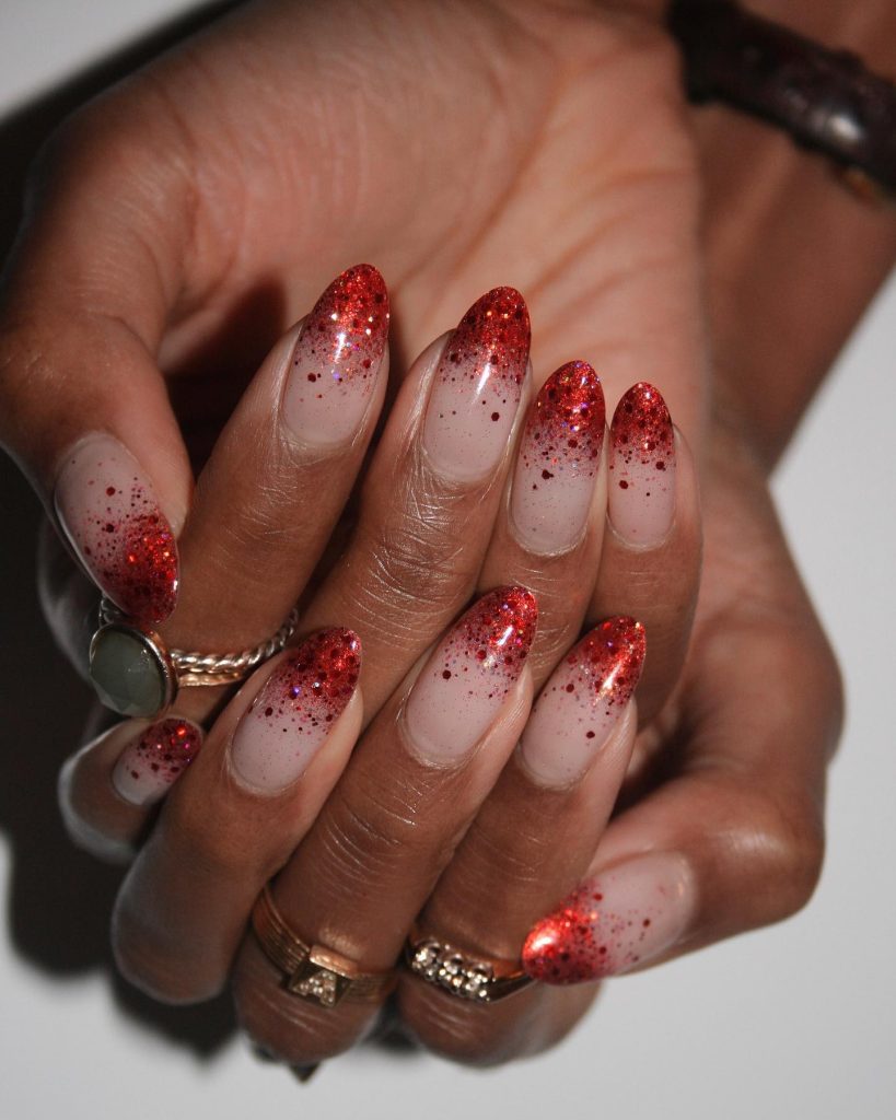Glittered Holiday Manicures