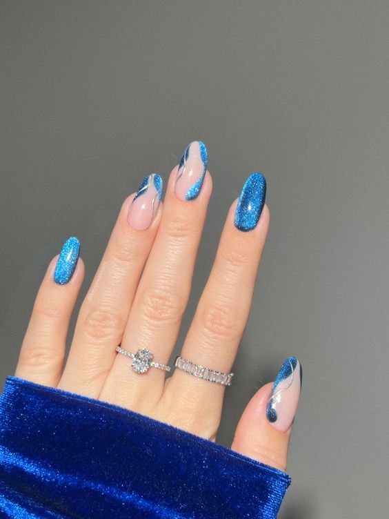 Glittered Swirls