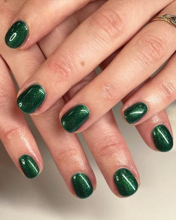 Glittery Green