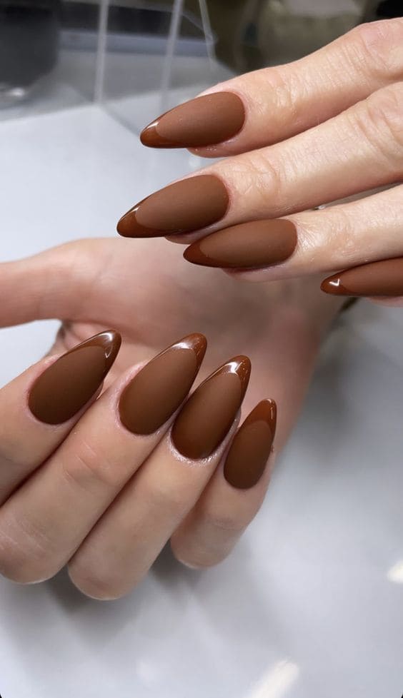 Glossy And Matte Nail Ideas4
