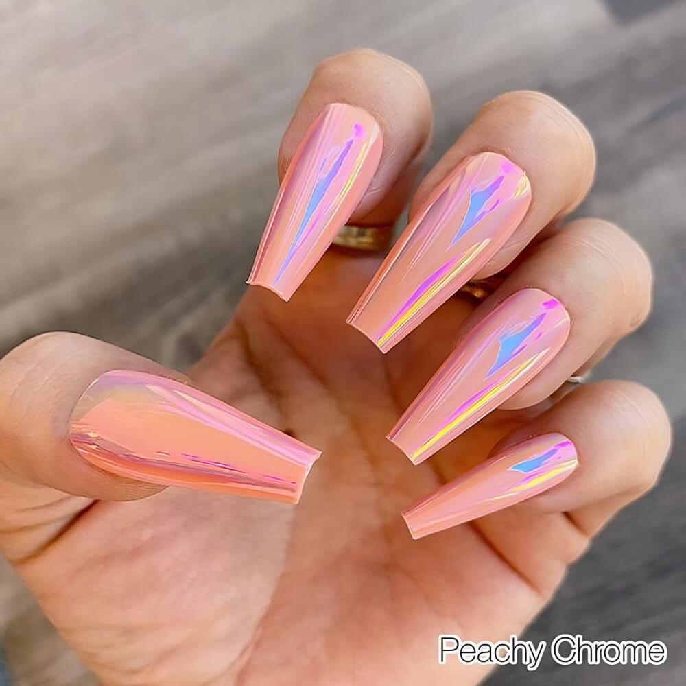 Gold Chrome Nails