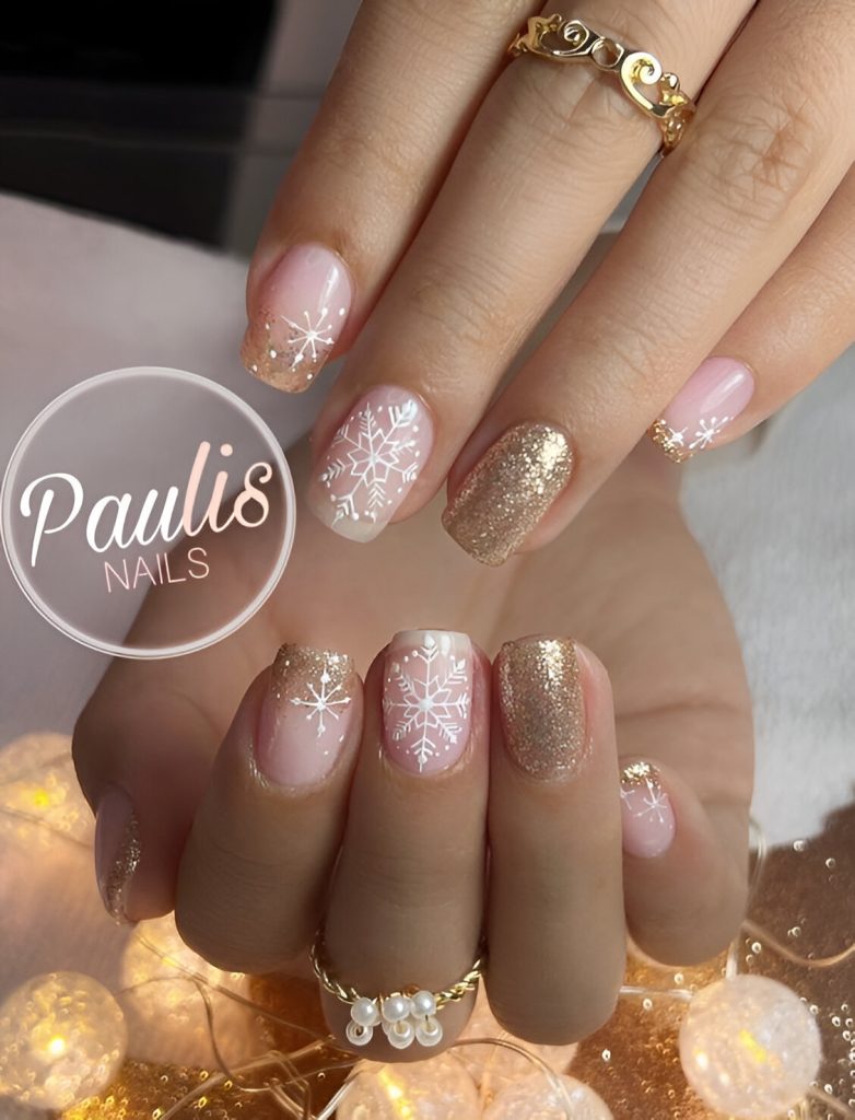  Golden Holiday Nails