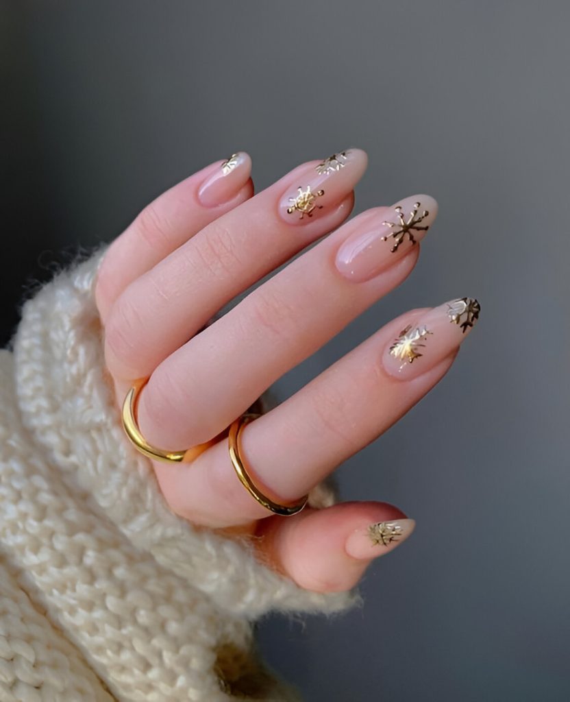  Golden Holiday Nails