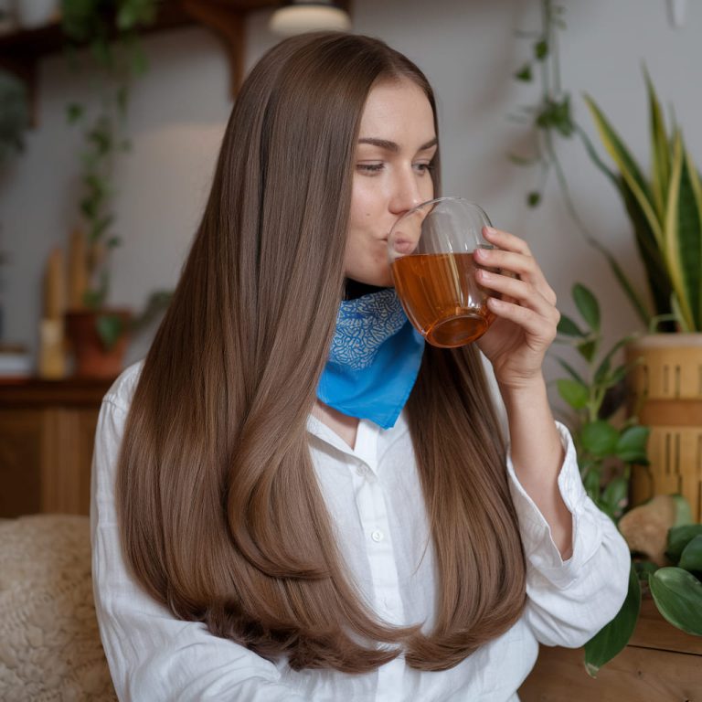 Gorgeous Hair Starts from the Inside with Flaxseed Tea