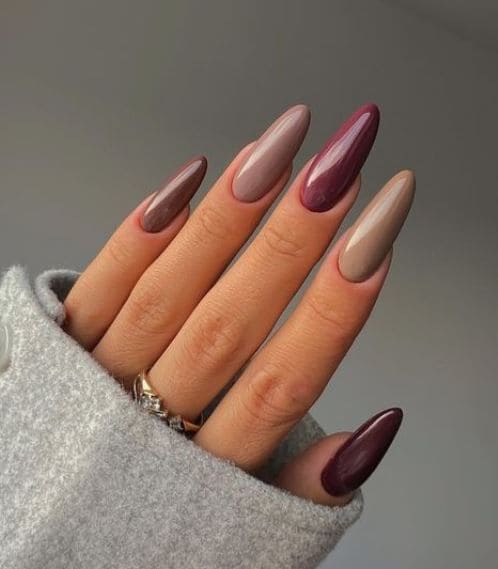 Gradient Almond Manicure