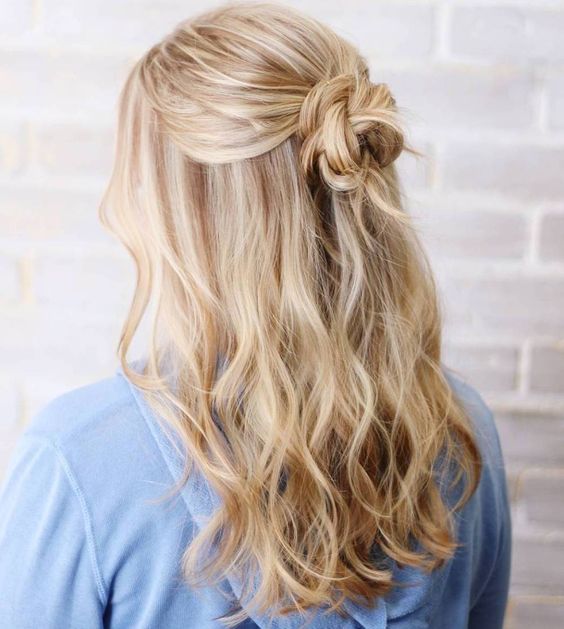 Half Up Bun
