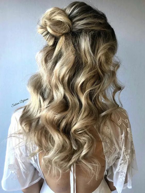 Half Up Bun