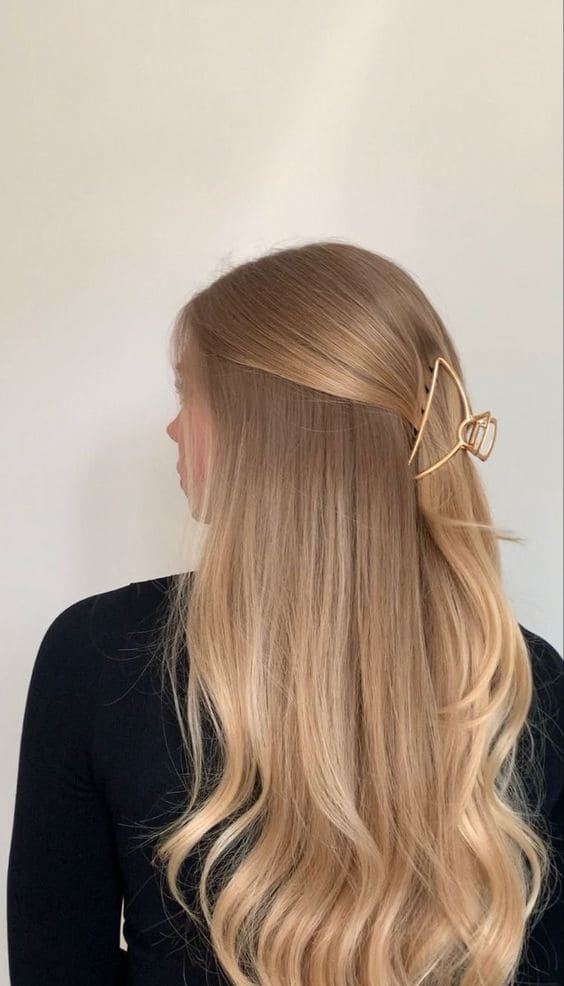 Half Up Half Down with Accessories
