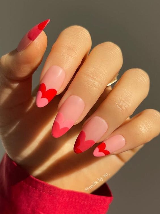 Heart French Tips