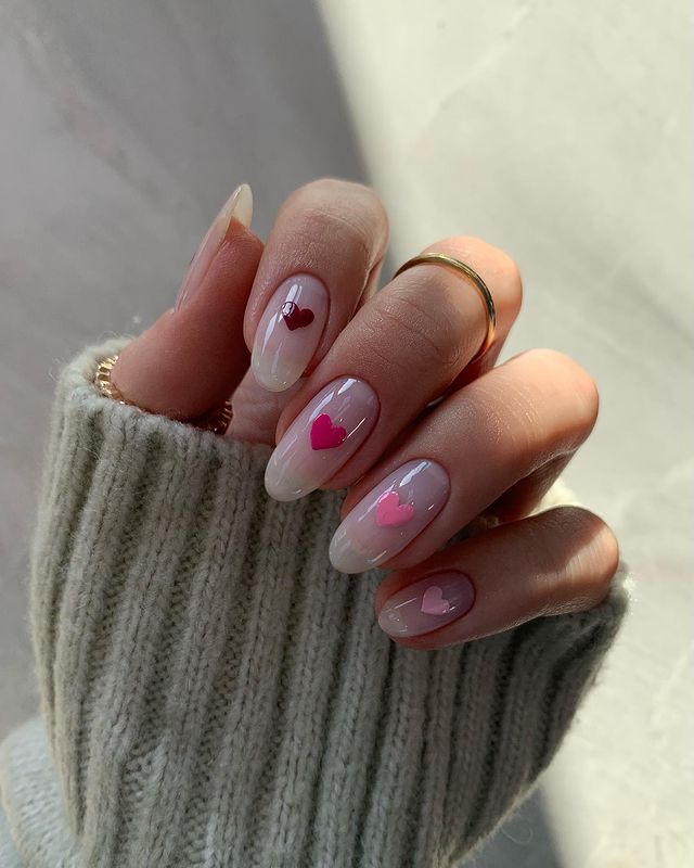 Heart Nails For February