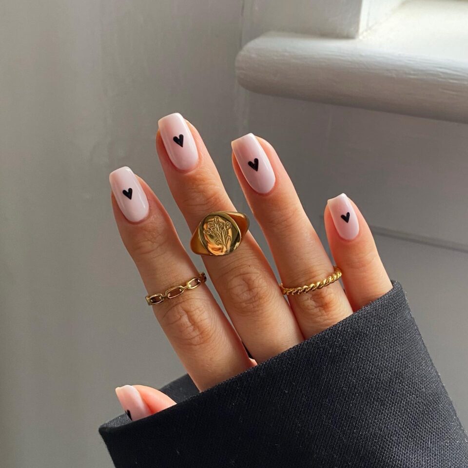 Heart Nails For February