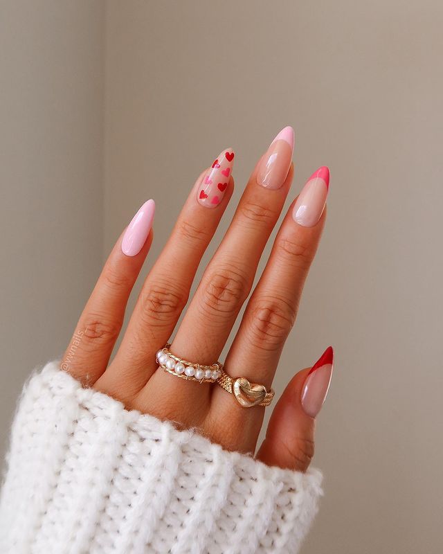 Heart Nails For February