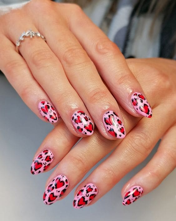 Hot Leopard Nail Art