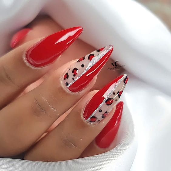Hot Leopard Nail Art