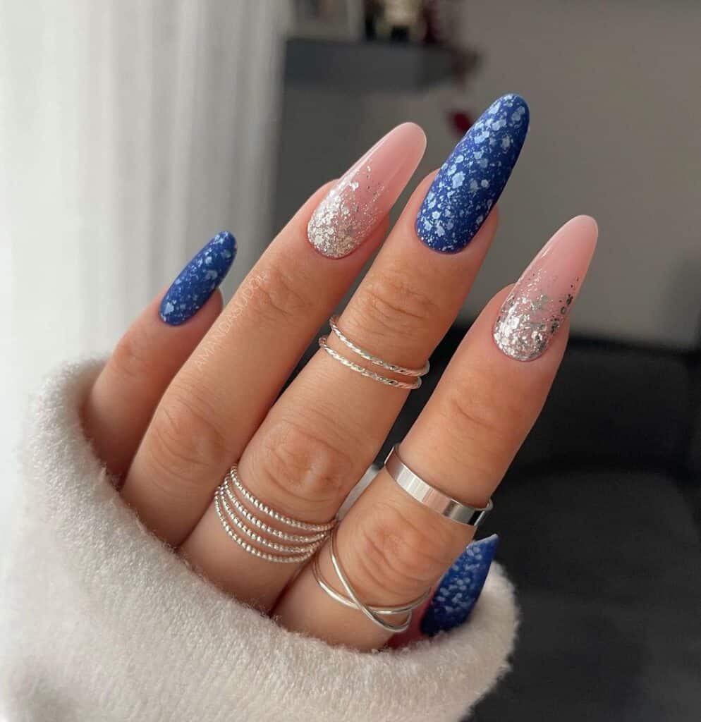 Icy Blue Nails