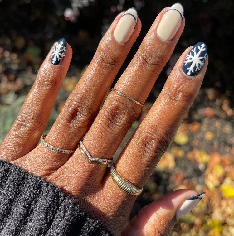 Icy Blue Nails