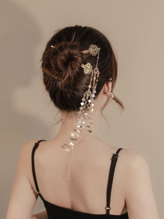 Knot Bun With Hair Stick