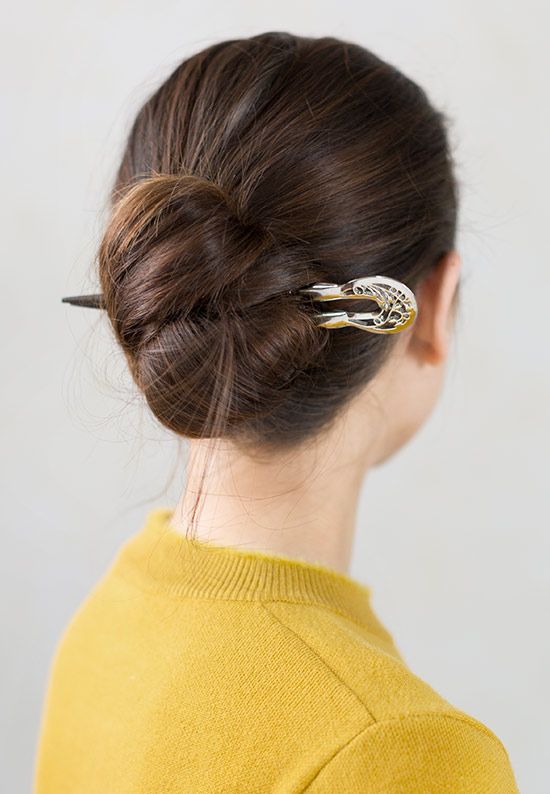 Knot Bun With Hair Stick