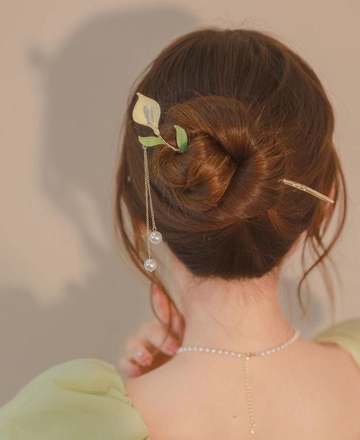 Knot Bun With Hair Stick