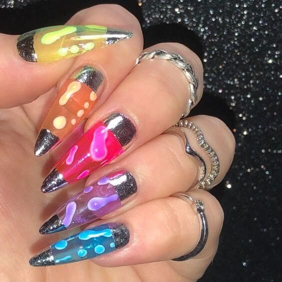 Lava Lamp Nails