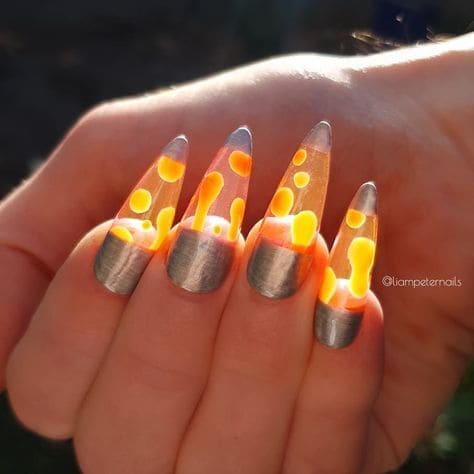 Lava Lamp Nails