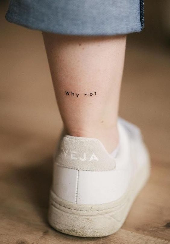  Leg Minimalist Tattoos