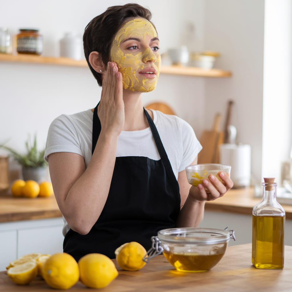 Lemon Peel Face Mask