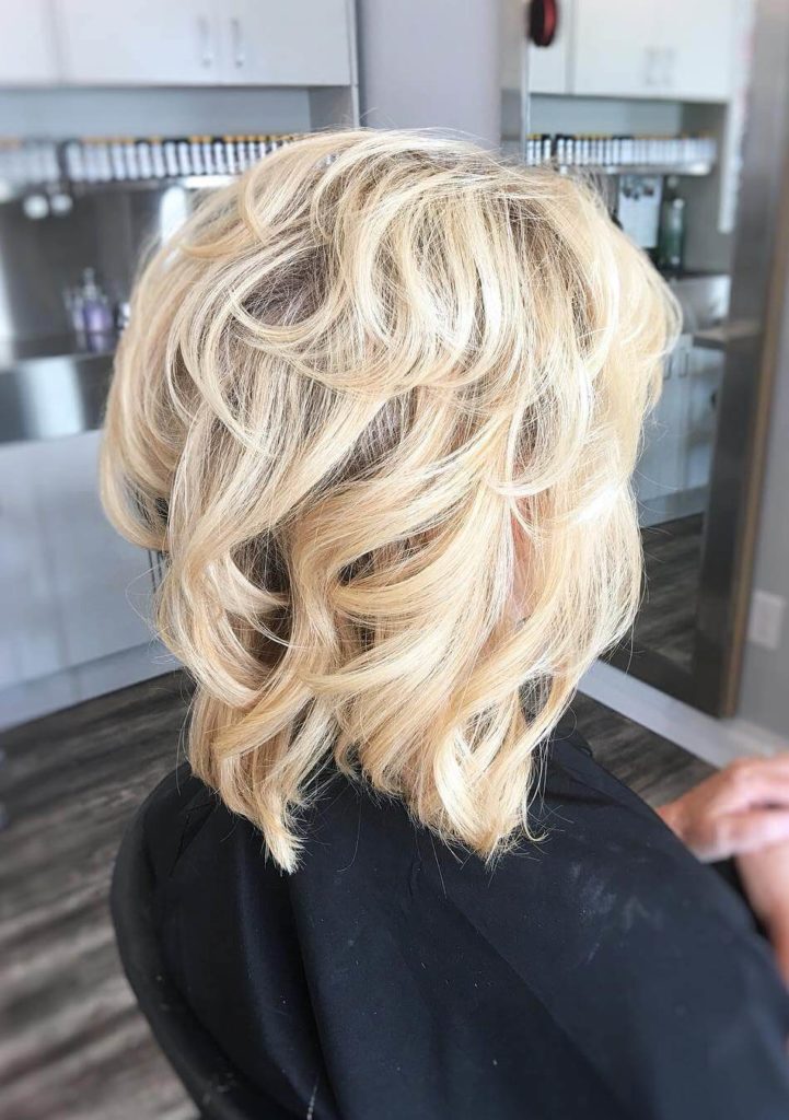 Long Curly Layered Bob Hairstyle