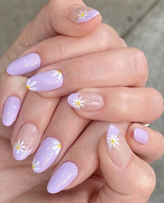 Lovely Mini Floral Pastel Nails5