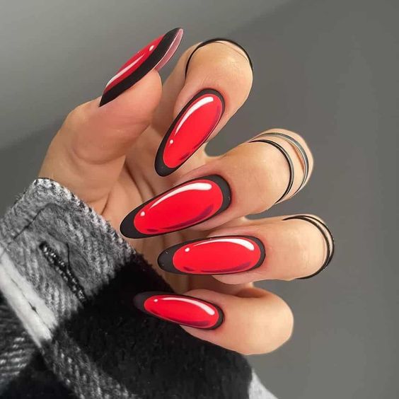Matte Comic Nails6