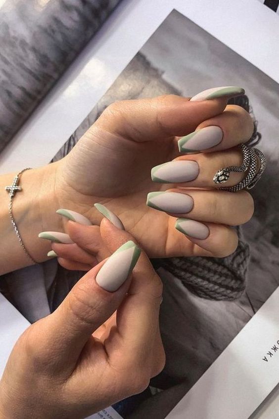 Matte French Manicures2