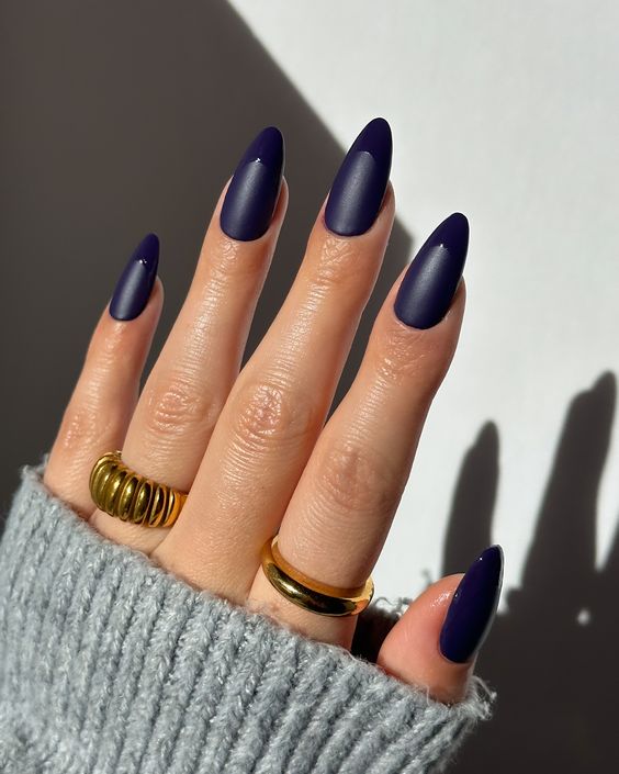 Matte French Manicures5