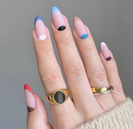 Matte French Manicures6
