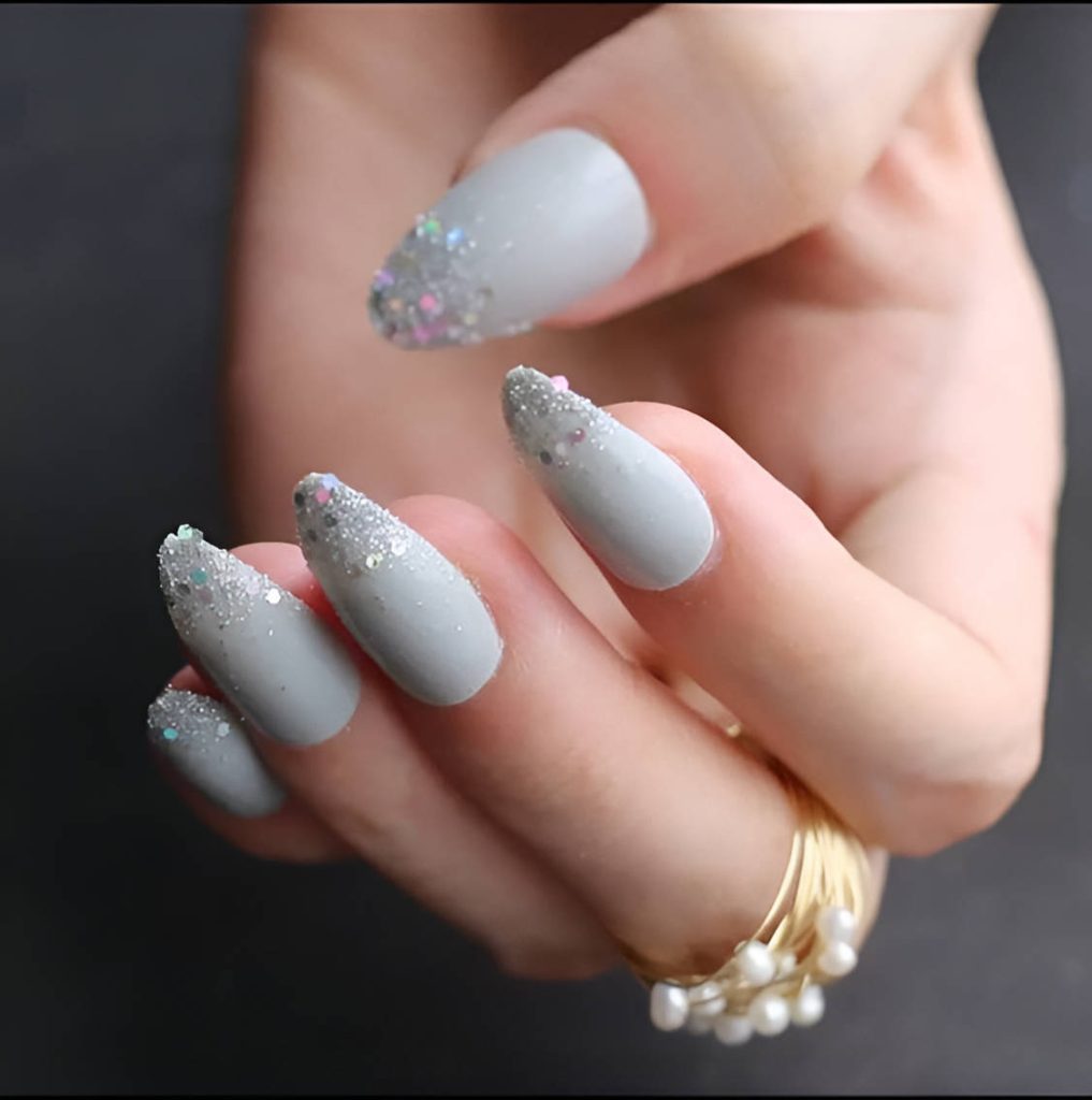 Matte Grey Nail Designs