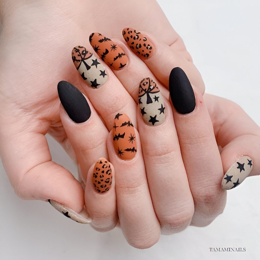 Matte Halloween Nails