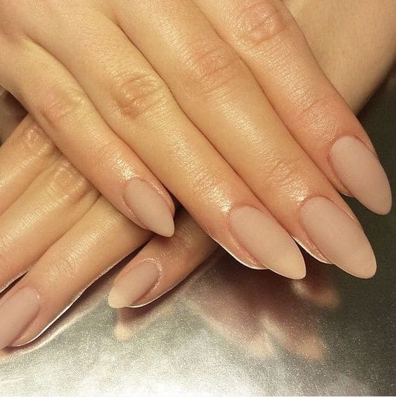 Matte Nude Almond Shape
