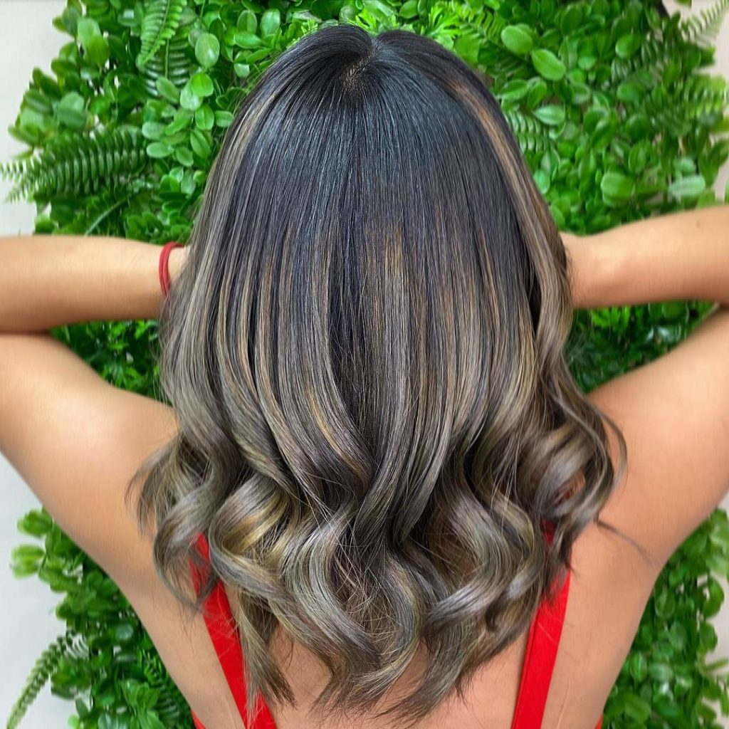 Medium-Length Ash Brown Curls