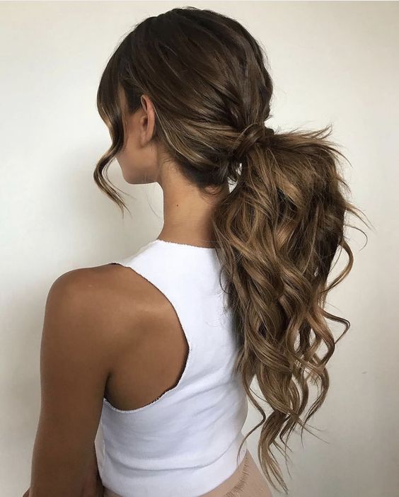 Messy Low Ponytail